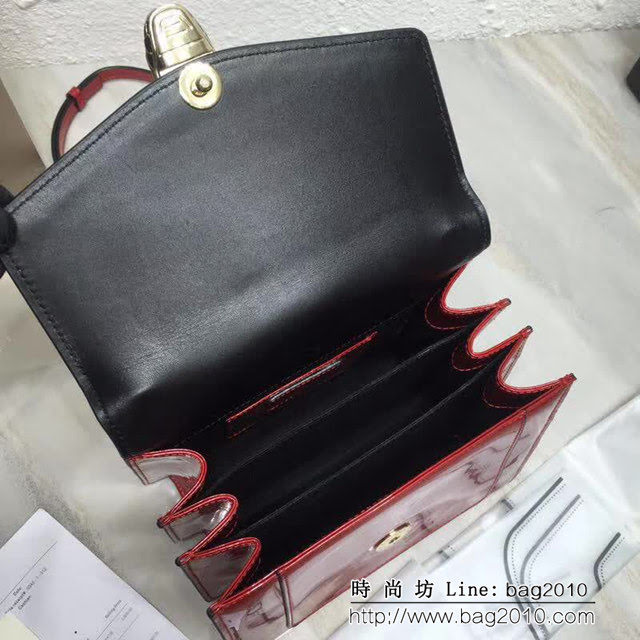 BVLGARI寶格麗 專櫃新款 蛇頭扣環 漆皮手提肩背斜挎包 可拆卸肩帶 38329 FYD1396